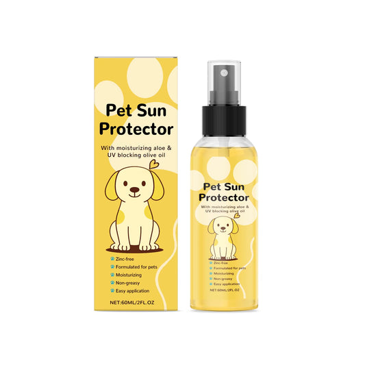Zinc Free Aloe Olive Oil UV Blocking Pet Sun Protector Spray for Dog Cat Nose Skin Outdoor Moisturizing Care
