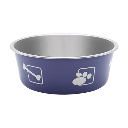 Modern Color anti Slip Double Walled Vacuum Insulated Stainless Steel Waterproof Dog Bowl Eco Friendly Solid Rubber Base Food